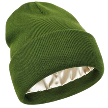 Load image into Gallery viewer, Warm Knit Satin Lined Beanie
