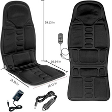 Load image into Gallery viewer, Vibration Massage Chair Pad with Heated Back Support and 8 Massage Modes