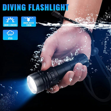Load image into Gallery viewer, High Lumen Scuba Diving Flashlight 3000lm Waterproof Magnetic Ring Torch