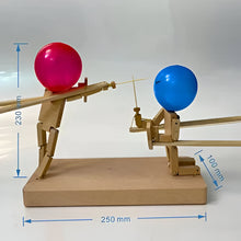 Load image into Gallery viewer, Wooden fencing puppets game