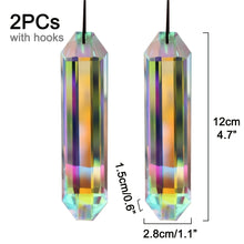 Load image into Gallery viewer, Rectangle AB Color Prism Window Suncatcher Set