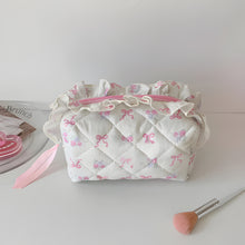 Load image into Gallery viewer, Butterfly Bow Lace Makeup Bag for Women