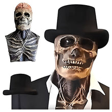 Load image into Gallery viewer, Skull Face Mask with Adjustable Fit for Halloween and Costume Events