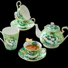 Load image into Gallery viewer, Exquisite Ceramic Tea and Coffee Set with Hand‑Painted Art and Matching Dish
