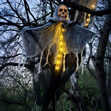 Load image into Gallery viewer, Glowing Halloween Skeleton Hanging Decoration