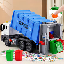 Load image into Gallery viewer, Kids City Garbage Truck Toy with Lights & Sounds