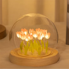 Load image into Gallery viewer, Handmade Artificial Tulip LED Night Light Bedside Table Lamp for Bedroom and Gift Decor