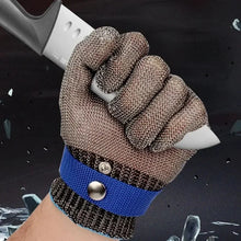Load image into Gallery viewer, Stainless Steel Metal Mesh Cut Resistant Gloves