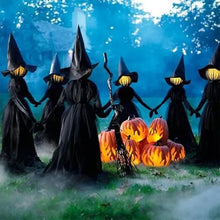 Load image into Gallery viewer, Glowing Hand-Holding Halloween Witch Decor