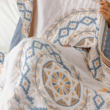 Load image into Gallery viewer, Serene Mandala Cotton Throw Blanket Boho-Inspired 100% Cotton