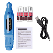 Load image into Gallery viewer, 6-in-1 Electric Nail Drill Kit with Portable Manicure and Polishing Tools