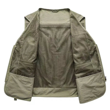 Load image into Gallery viewer, Lightweight Breathable Utility Vest With Multiple Pockets