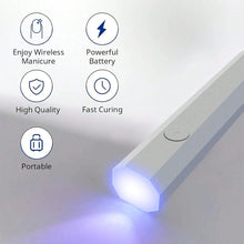Load image into Gallery viewer, Rechargeable UV Nail Lamp with Portable Holder