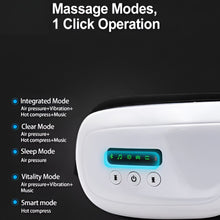 Load image into Gallery viewer, Heated Air Pressure Eye Massager with Vibration, Bluetooth Music, and Hot Compress