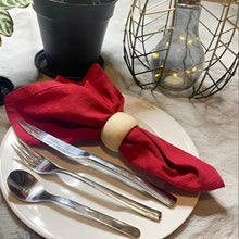 Load image into Gallery viewer, Wooden Napkin Ring Engraved Decor