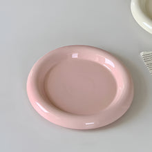 Load image into Gallery viewer, Modern Round Ceramic Plate for Dessert and Tea