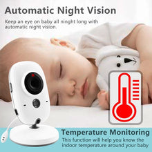 Load image into Gallery viewer, Wireless Baby Monitor with Voice Intercom & Temperature Tracking