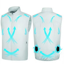 Load image into Gallery viewer, Portable Cooling Fan Vest with USB Rechargeable Airflow System for Men and Women