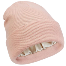 Load image into Gallery viewer, Warm Knit Satin Lined Beanie