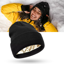 Load image into Gallery viewer, Warm Knit Satin Lined Beanie