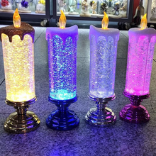 Load image into Gallery viewer, LED Christmas Candles Rechargeable With Glitter