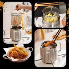 Load image into Gallery viewer, 2-in-1 Stainless Steel Deep Frying Pot