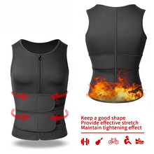 Load image into Gallery viewer, Men's Slimming Body Shaper Vest with Double Belts