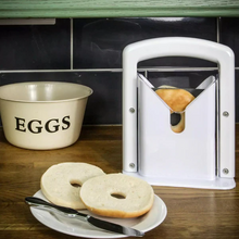 Load image into Gallery viewer, Stainless Steel Bagel Slicer For Small & Large Bagels