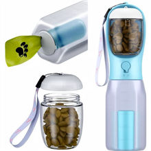 Load image into Gallery viewer, Dog Water Bottle With Food Container