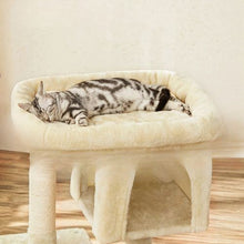 Load image into Gallery viewer, Wooden Cat Tree Scratching Post with Natural Sisal
