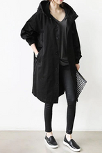 Load image into Gallery viewer, Hooded Waterproof Trench Coat