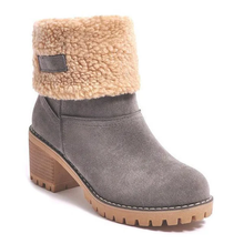 Load image into Gallery viewer, Womens Block Heel Snow Boots | Warm & Stylish - Perfect Winter Gift