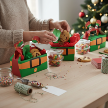 Load image into Gallery viewer, 8 Piece Christmas Gift Box Set for Cookies Candy and Holiday Treats