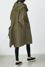 Load image into Gallery viewer, Hooded Waterproof Trench Coat
