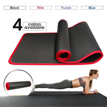 Load image into Gallery viewer, Extra Thick 0.39inch Non-Slip Exercise and Yoga Mat with Carry Band