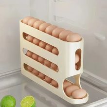 Load image into Gallery viewer, Large Capacity Sliding Egg Organizer Ladder Style Refrigerator Storage Box