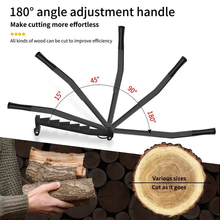 Load image into Gallery viewer, Hanging Carbon Steel Firewood Chopping Machine - Portable Wall Mounted Wood Kindling Splitter