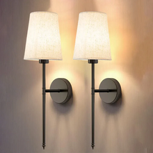 Load image into Gallery viewer, Wireless Fabric Wall Light (SET OF 2 + 2 BULBS FREE)