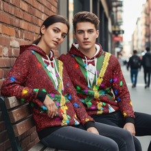 Load image into Gallery viewer, Christmas 3D Print Cardigan Style Hoodie