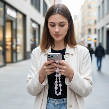 Load image into Gallery viewer, Sweet and Cute Pink Star Mobile Phone Chain with Bow Camera Pendant