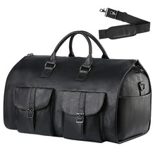Load image into Gallery viewer, Convertible Garment Duffle Bag with Dual Buckles and Shoe Compartment