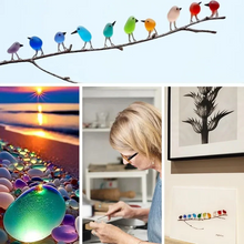Load image into Gallery viewer, Sea Glass Birds Decor Coastal Love Notes