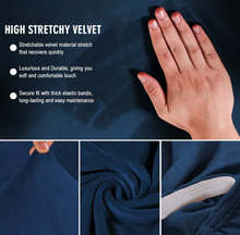 Load image into Gallery viewer, 2 Seat Recliner Cover with Cup Holders Soft Non Slip 12 Colors