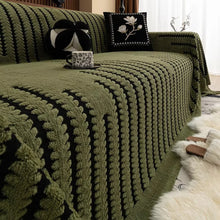 Load image into Gallery viewer, Plush Tufted Couch Cover, Symmetrical Linear Design