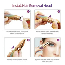 Load image into Gallery viewer, 2 In 1 Rechargeable Electric Facial Hair Remover