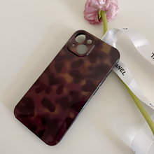 Load image into Gallery viewer, Luxury Amber Retro Brown Glossy Phone Case