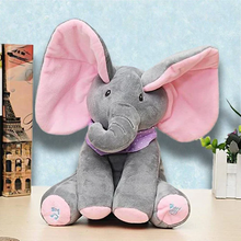 Load image into Gallery viewer, Peek-a-boo Elephant Plush Toy