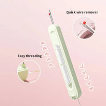 Load image into Gallery viewer, 2 in 1 Needle Threader Tool with Cutter for Easy Sewing