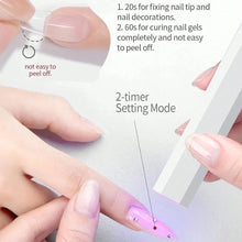 Load image into Gallery viewer, Rechargeable UV Nail Lamp with Portable Holder