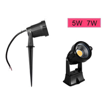 Load image into Gallery viewer, LED COB Outdoor Garden Spotlight with Waterproof Lawn Spike - 12 pieces pack